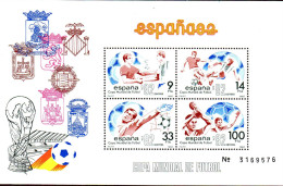 Espagne Bloc N** Yv: 32 Mi:26 Coupe Du Monde De Football Espagna 82 Ed:2665 - Blocks & Kleinbögen