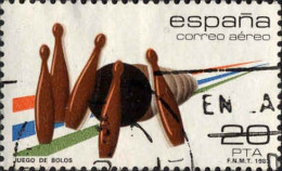 Espagne Avion Obl Yv:303 Mi:2578 Ed:2696 Juego De Bolos (cachet Rond) - Usati