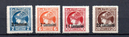 Austrian Fieldpost (Italy) 1918 Old Set Stamps (Michel 20/23) Nice MLH - Oblitérés