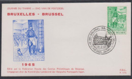 Belgique FDC 1965 1328 Journée Du Timbre Postes Chevaux Brussel Bruxelles - 1961-1970