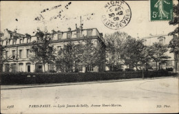 CPA Paris XVI Passy, Lycée Janson De Sailly, Avenue Henri-Martin - Autres & Non Classés