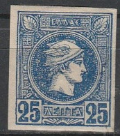 Grece N° 0060 * 25 L Bleu Neuf - Unused Stamps