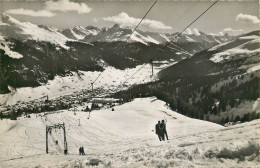 Postcard Switzerland Davos Strela Skilift - Autres & Non Classés
