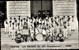 CPA Paris XVI Passy, Fanfare Die Ältesten Des 14. Arrondissement - Autres & Non Classés