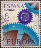 Espagne Poste Obl Yv:1449 Mi:1683 Ed:1796 Europa Cept Engrenages (cachet Rond) (Thème) - Usati