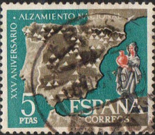 Espagne Poste Obl Yv:1034 Mi:1256 Ed:1361 Alzamiento Nacional (TB Cachet Rond) - Gebraucht