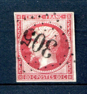 060524 TIMBRE FRANCE N° 17A    Marges  Voir Scan - 1853-1860 Napoleone III