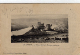 Les Andelys Le Chateau Gaillard Moutons Au Paturage - Les Andelys