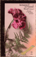 FETES ET VOEUX - Anniversaire - Langage Des Fleurs - Oeillet (Ardeur) - Colorisé - Carte Postale Ancienne - Verjaardag