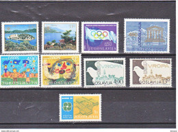 YOUGOSLAVIE 1980  Yvert 1732-1733 +  1738-1743 + 1757 NEUF** MNH Cote 5,10 Euros - Unused Stamps