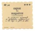 Etiquette  De  Cognac   - Des Magnières - Altri & Non Classificati