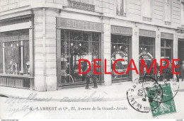 PARIS  - DEVANTURE - MAGAZIN - COMMERCE - BOUTIQUE -  LAMBERT AUTOMOBILLES MOTOCYCLETTES - 27 AV DE LA GRANDE ARMEE - Sonstige Sehenswürdigkeiten