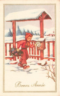 FETES ET VOEUX - Nouvel An - Un Enfant Expédiant Une Lettre - Colorisé - Carte Postale Ancienne - New Year