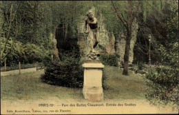 CPA Paris XIX. Buttes Chaumont, Park, Eingang Zu Den Höhlen - Altri & Non Classificati