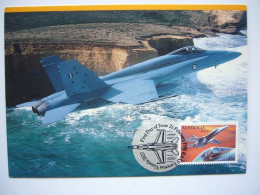 Avion / Airplane / ROYAL AUSTRALIAN AIR FORCE / 45C Hornet / Carte Maximum - 1946-....: Modern Tijdperk