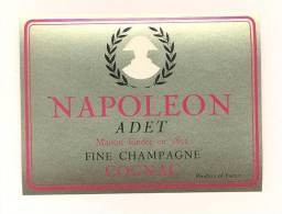 Etiquette De Cognac  Fine Champagne Napoléon  -  Adet - Sonstige & Ohne Zuordnung