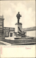 CPA Tournai Wallonien Hennegau, Statue Von Pointe Tournaisien L. Gallait - Autres & Non Classés
