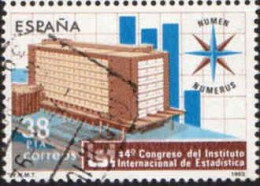 Espagne Poste Obl Yv:2337 Mi:2603 Ed:2718 Instituto Internacional De Estadistica (Beau Cachet) - Used Stamps