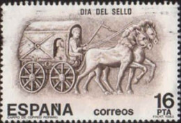Espagne Poste Obl Yv:2338 Mi:2604 Dia Del Sello Carro De Correo Romano (Obli. Ordinaire) - Usados