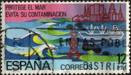 Espagne Poste Obl Yv:2117 Mi:2364 Ed:2472 Protege El Mar Evita Su Contaminacion (Beau Cachet Rond) - Gebraucht