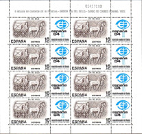 Espagne Poste N** Yv:2338 Mi:2604 Ed:2719 Dia Del Sello Carro De Correo Romano Planche De 8 - Nuevos