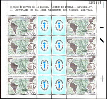 Espagne Poste N** Yv:2083 Mi:2330 Ed:2437 II Centenario Correo De Indias ¨lanche De 8 - Unused Stamps