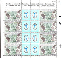 Espagne Poste N** Yv:2083 Mi:2330 Ed:2437 II Centenario Correo De Indias ¨lanche De 8 - Ungebraucht