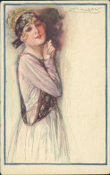 MAUZAN SIGNED 1910s POSTCARD - WOMAN - N.321/6  (5749) - Mauzan, L.A.