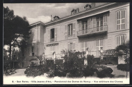 Cartolina San Remo, Villa Jeanne D`Arc, Pensionnat Des Dames De Nancy, Vue Extérieure Des Classes  - San Remo