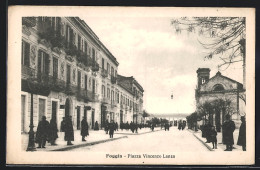 Cartolina Foggia, Piazza Vincenzo Lanza  - Foggia