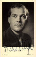 CPA Schauspieler René Deltgen, Portrait, Bavaria Filmkunst, Autogramm - Actors