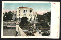 Cartolina Ischia, La Casina Reale Ridotta A Stabilimento Balneo Militare  - Sonstige & Ohne Zuordnung