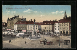 AK Wiener Neustadt, Hauptplatz Mit Mariensäule  - Autres & Non Classés