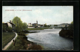 AK Wieselburg A. D. Erlauf, Ortspartie Am Mitterwasser  - Autres & Non Classés