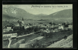 Mondschein-AK Puchberg Am Schneeberg, Totalansicht Mit Schneeberg Aus Der Vogelschau  - Sonstige & Ohne Zuordnung