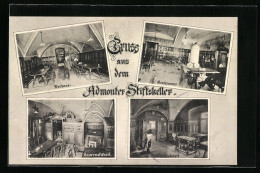 AK Admont, Gasthaus Admonter Stiftskeller, Innenansichten Bauernstüberl, Jubiläumsstüberl Und Gastzimmer  - Other & Unclassified