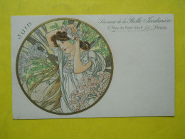 MUCHA ,art Nouveau ,mois De Juin ,Belle Jardiniere - Mucha, Alphonse