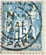-Sage N°90 Type Ll Ob: PARIS DEPART 1898.( Levée De Nuit ) - 1876-1898 Sage (Type II)