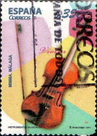 Espagne Poste Obl Yv:4287 Mi:4580 Instrumentos Musicales Violon (Belle Obl.mécanique) - Gebruikt