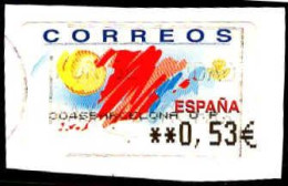 Espagne Lisa Obl Yv: 49 Mi:55 Carte Du Pays & Soleil (cachet Rond) Sur Fragment - Used Stamps