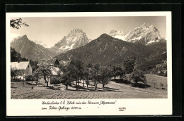 AK Hinterstoder /O. Ö., Blick Aus Der Pension Alpenrose Zum Toten Gebirge  - Autres & Non Classés
