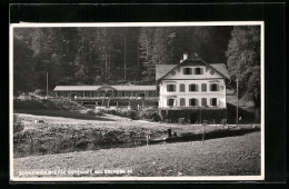 AK Ebensee Am Traunsee, Offensee, Sonnenheilstätte Mit Bootspartie  - Altri & Non Classificati