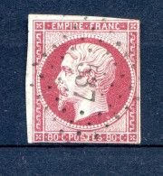 060524 TIMBRE FRANCE N° 17B     Marges  Voir Scan   PC 537   RARE  BRISAMBOURG - 1853-1860 Napoléon III