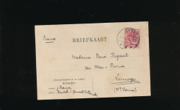 CPA Briefkaart Wilhelmina 5 Ct Nederland Pays Bas  De Limoges France - Usati