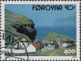 Feroe Poste Obl Yv:242/243 Norden'93 Village De Gjogo (TB Cachet Rond) - Isole Faroer