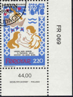 Feroe Poste Obl Yv: 69/72 Ballade Médiévale Harra Pætur Og Elinborg Coin D.feuille (TB Cachet Rond) - Isole Faroer