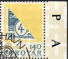 Feroe Poste Obl Yv: 37/38 Europa Cept Histoire Postale Bord De Feuille (TB Cachet Rond) - Isole Faroer