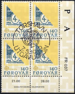 Feroe Poste Obl Yv: 37/38 Europa Cept Histoire Postale Bloc De 4 CdF Torshaven 7-5-79 (TB Cachet à Date) - Isole Faroer