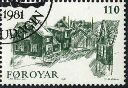 Feroe Poste Obl Yv: 53/56 Le Vieux Torshaven Ingalvur Av Reyni (TB Cachet Rond) - Isole Faroer