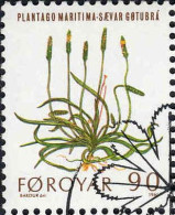 Feroe Poste Obl Yv: 42/46 Plantes Sauvages (TB Cachet Rond) (Thème) - Isole Faroer